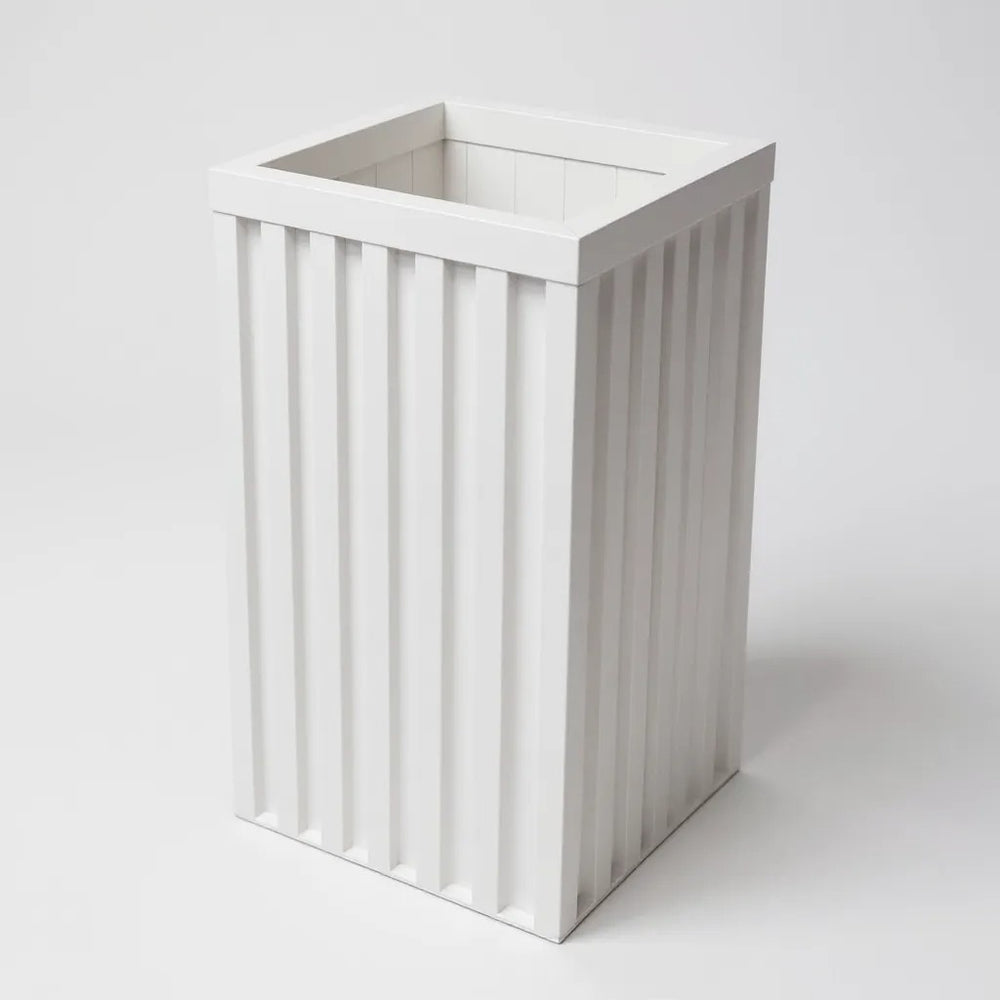 Square Grove Column Planter - White Media 1