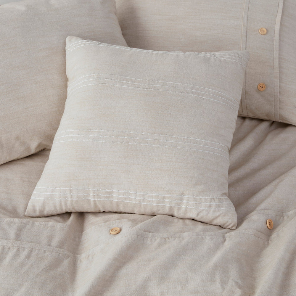 5 Piece Organic Cotton Oversized Comforter Cover Set w/removable insert Natural King/Cal King Media 11