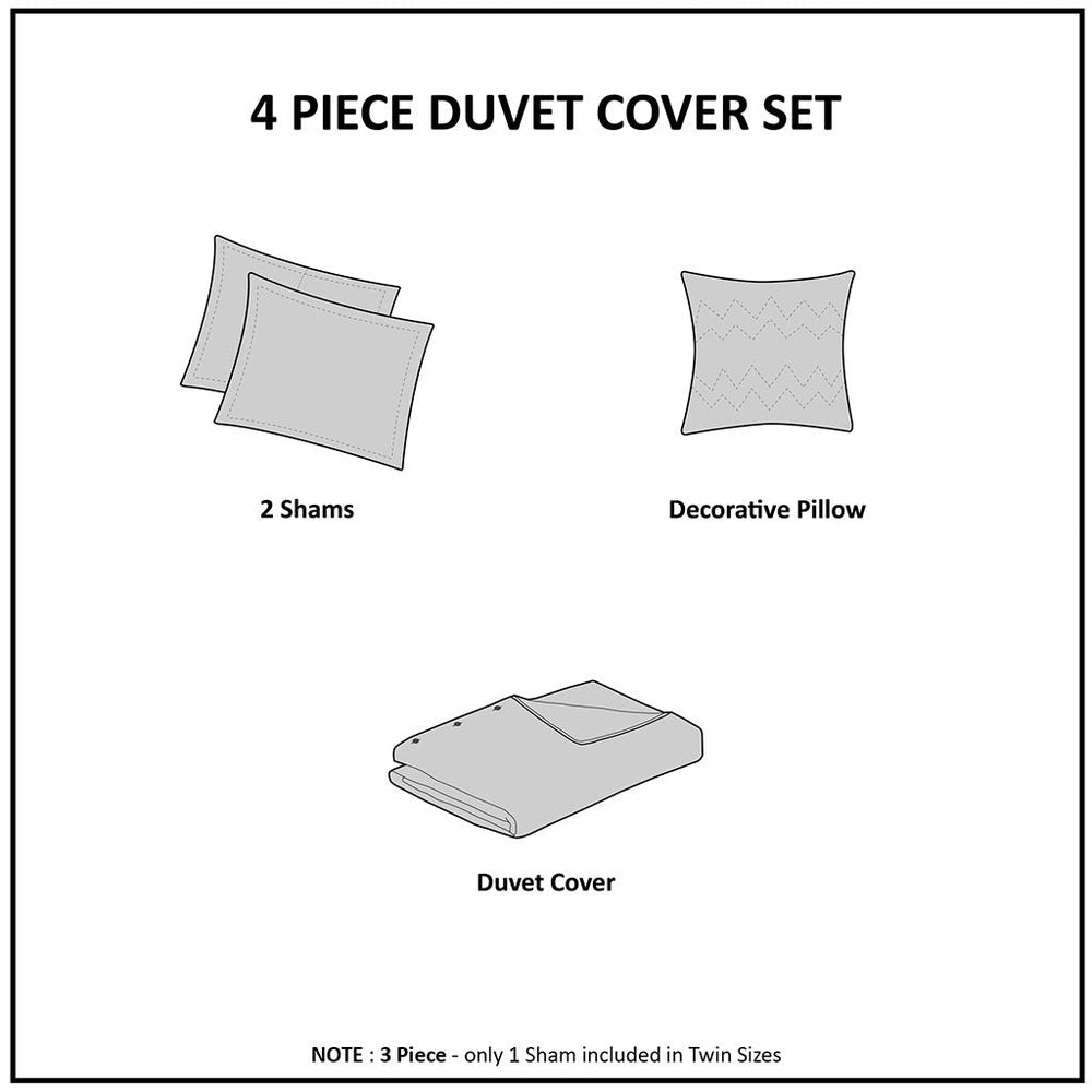 Twin/Twin XL Velvet Duvet Cover Set with Throw Pillow Media 9