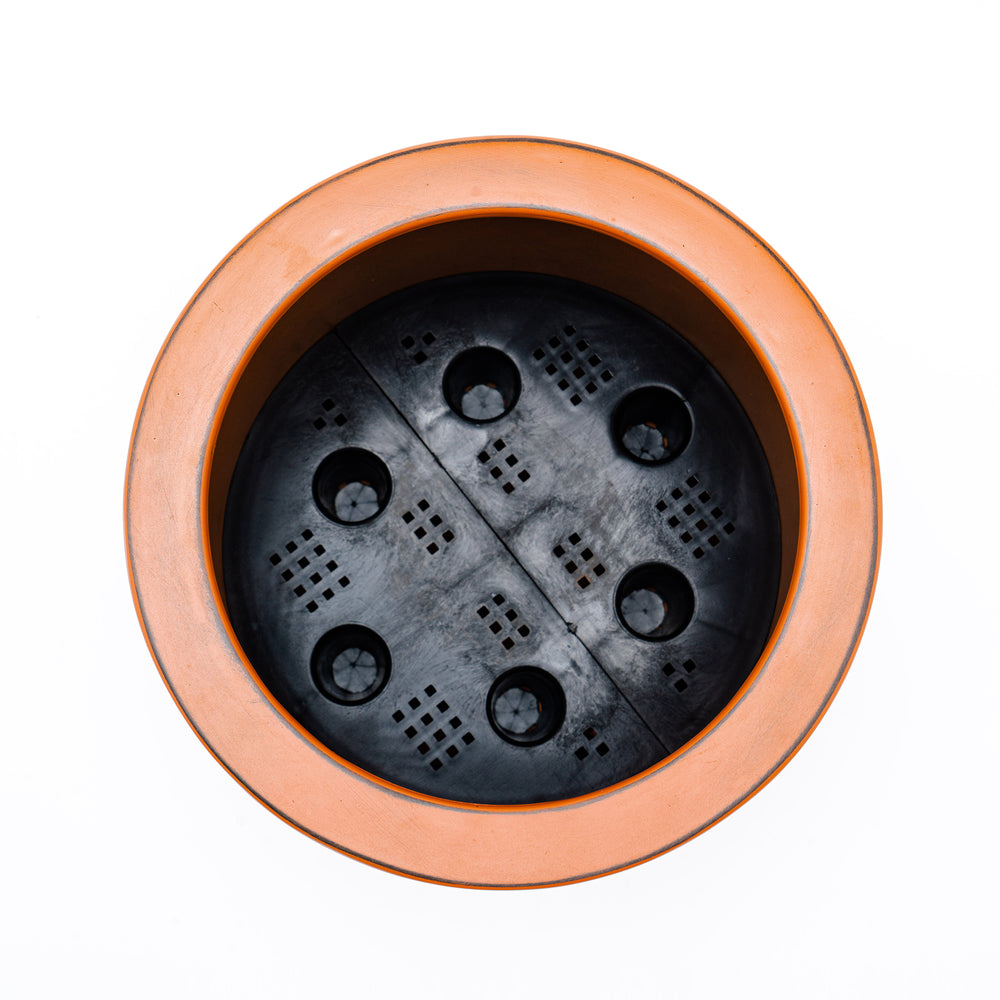 7.8 in. Painted Plastic Self-watering Planter Pot Media 5