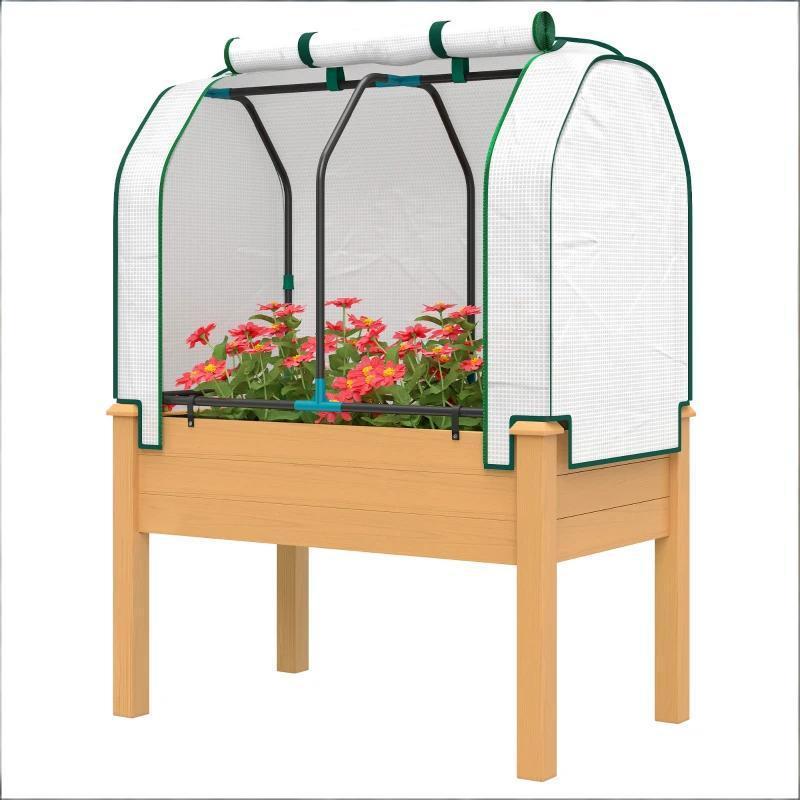 Outdoor Planter Box,Raised Garden Bed Media 4