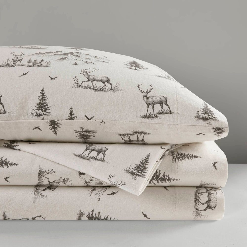 4 PCS Full Sheet Set Gray Deer Toile Media 19