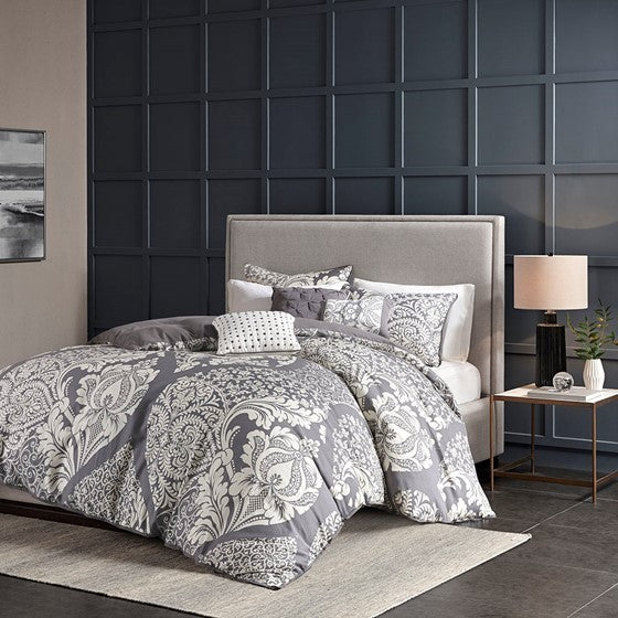 Full/Queen 6 Piece Printed Duvet Cover Set Media 14