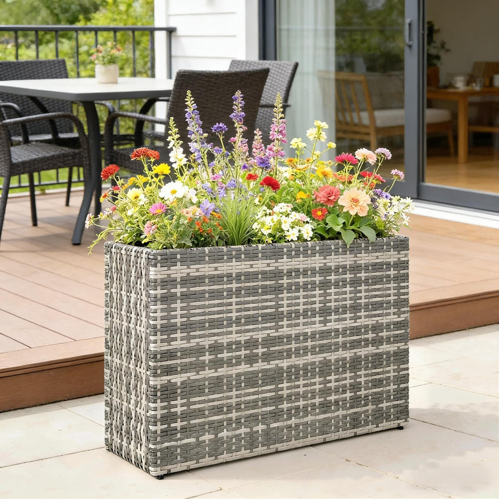 Patio Elevated Planter Box,Raised Garden Bed Media 2