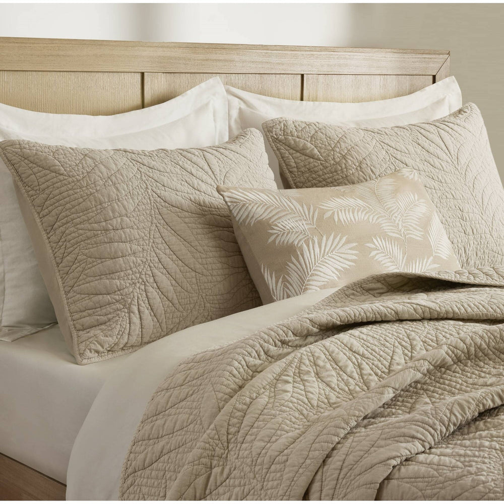 King 3 Piece Cotton Quilt Set Linen Media 4