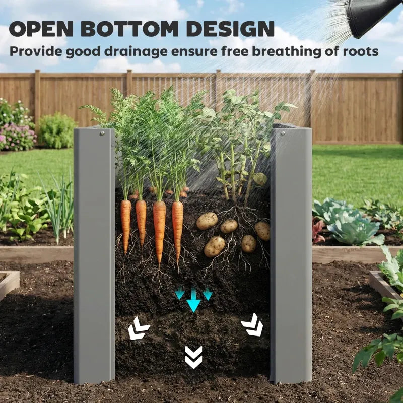 Balcony Planter Bed,Outdoor Planter Box,Elevated Garden Bed(Only Planter Box) Media 7