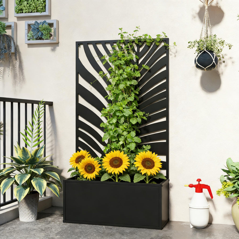 Freestanding  Plant Bed,Wall Mounted Flower Bed,Raised Garden Bed Media 2