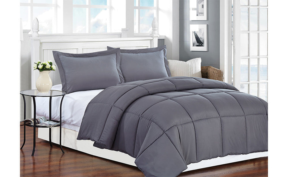 Modern Style Down Comforter, King Size ,6 Lbs, All Season Duvet Insert, Ultra Soft Quilted Comforter Core Media 2