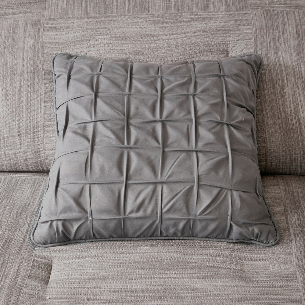 7 Piece Printed Seersucker Comforter Set Grey King Media 11