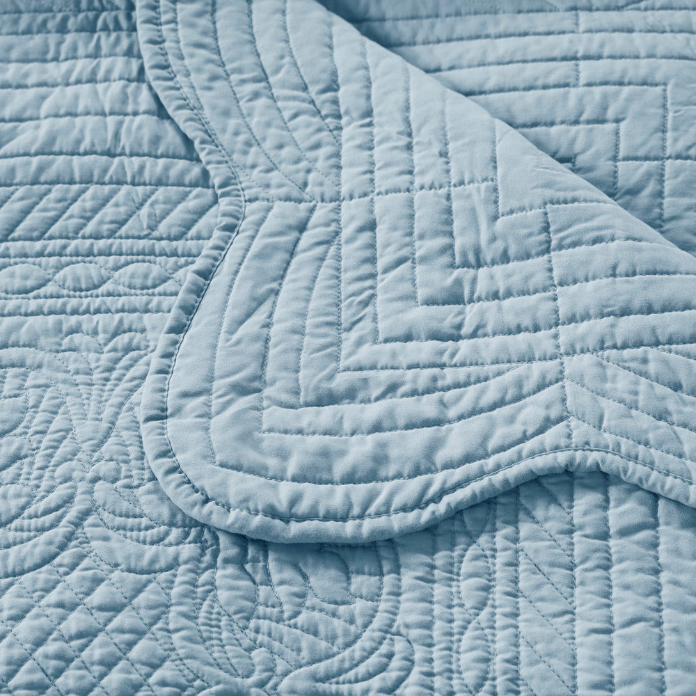 6 Piece Reversible Scalloped Edge Daybed Cover Set Blue Daybed Media 16