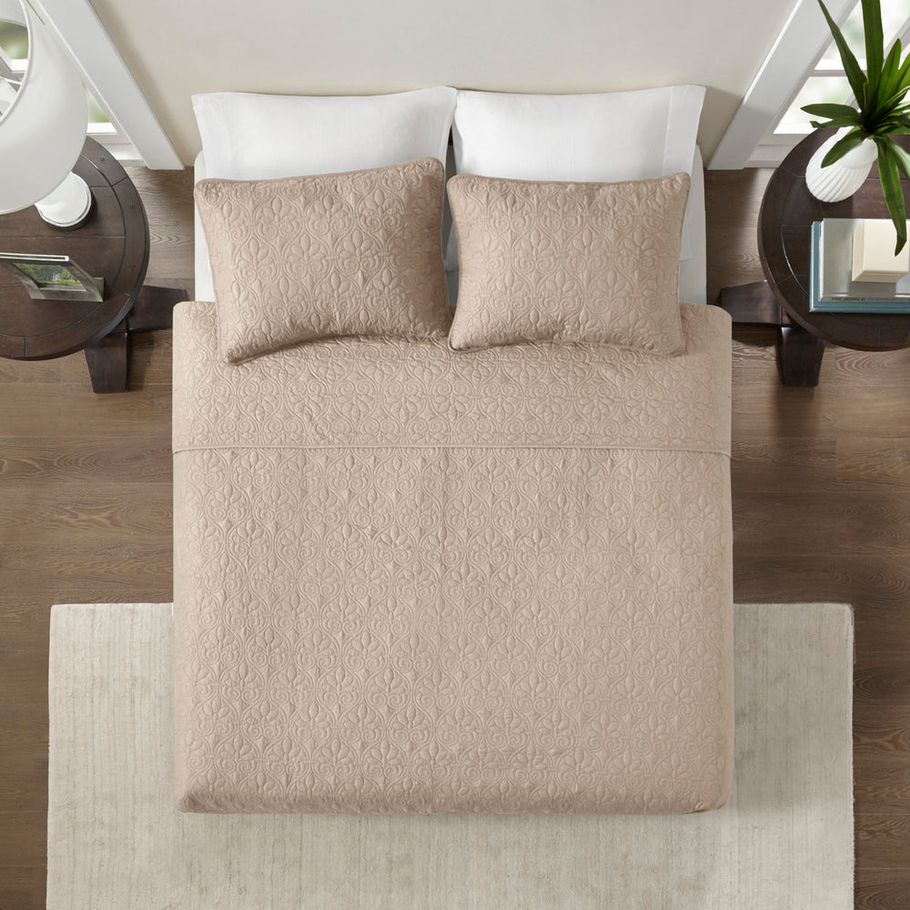 Reversible Quilt Set Khaki Full/Queen Media 5