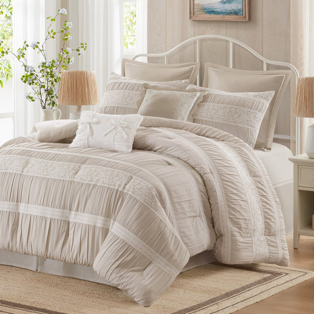 7- Piece King Jacquard Comforter Set Media 3