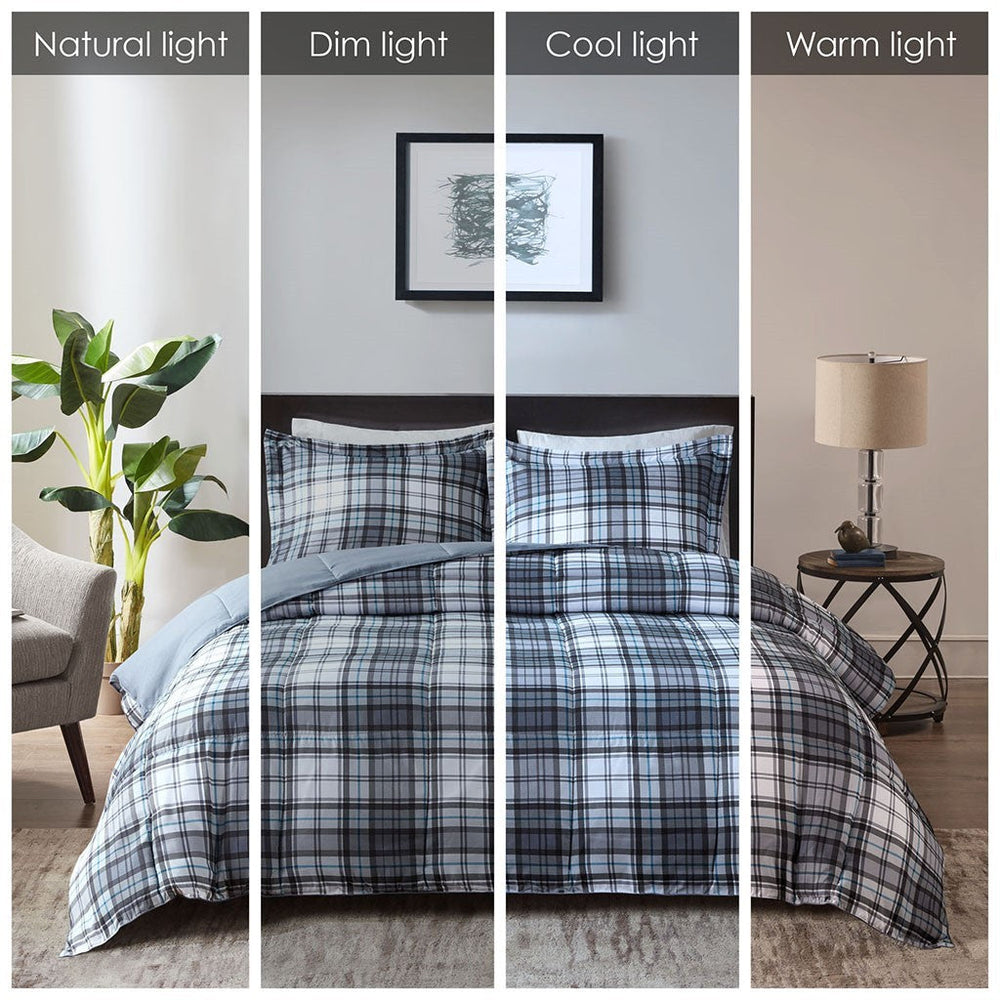 Twin/Twin XL 3M Scotchgard Down Alternative All Season Comforter Set Media 6
