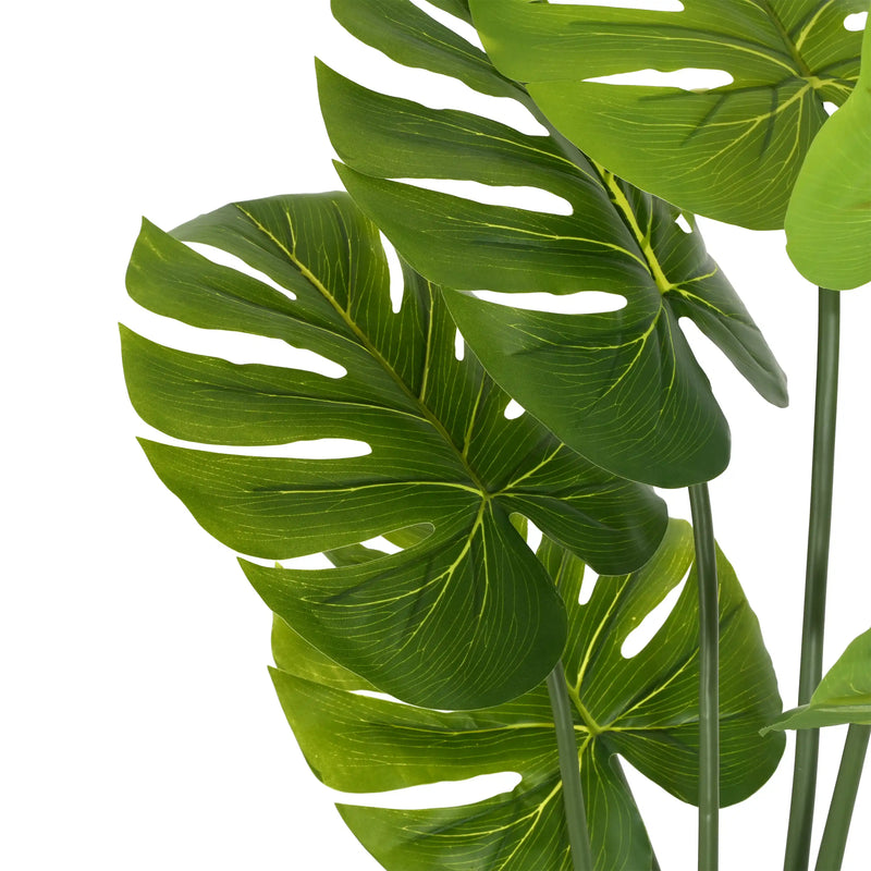 57' Artificial Monstera Deliciosa Plant with Black Plastic Pot