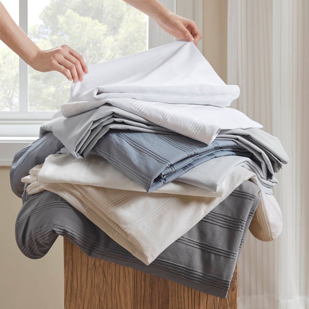 3-Piece Full Woven Striped Duvet Set Media 16