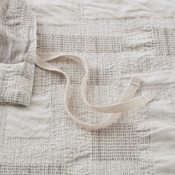 3 Piece Cotton Jacquard Duvet Set-Full/Queen Media 5
