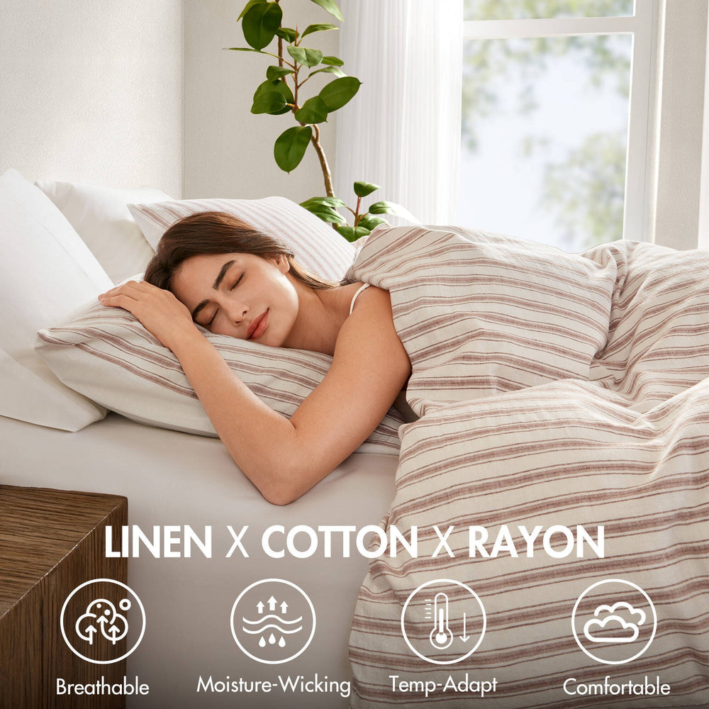 3 PCS Queen Duvet Set Terracotta Media 9