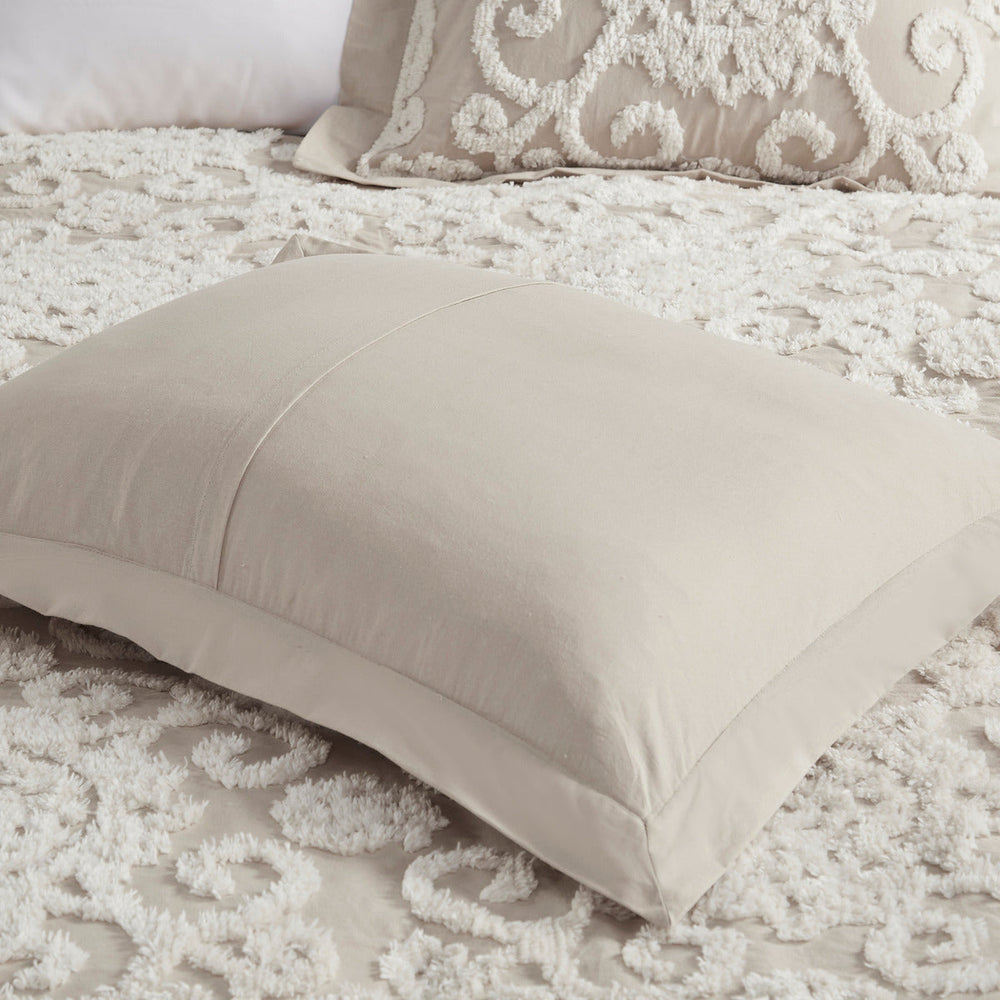 Cotton Comforter Mini Set Taupe King Media 14