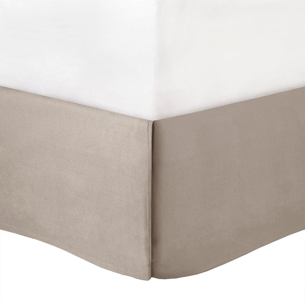 7 Piece Tufted Comforter Set Taupe Queen Media 7