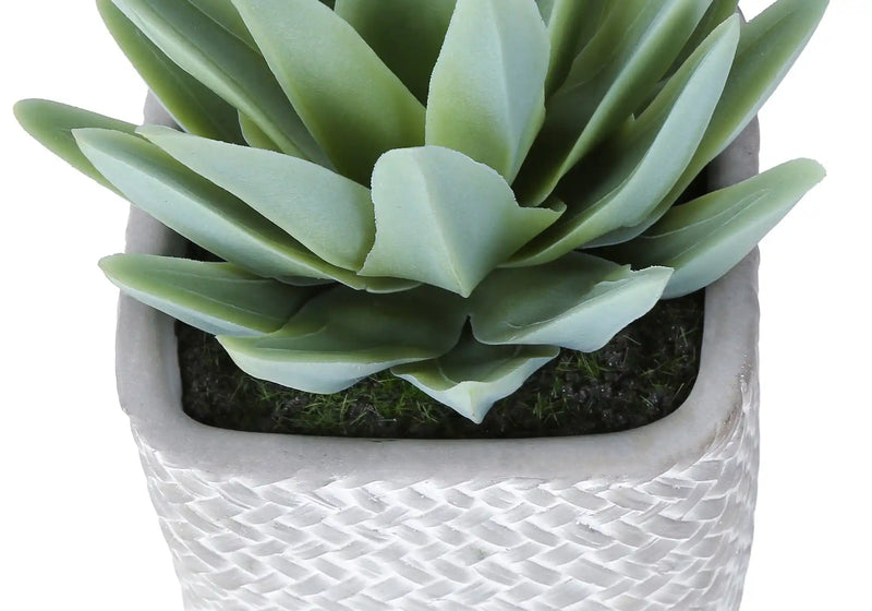 Artificial Plant, Set Of 2, 8' Tall, Succulent, Table, Grey Cement Pots, Contemporary, Modern