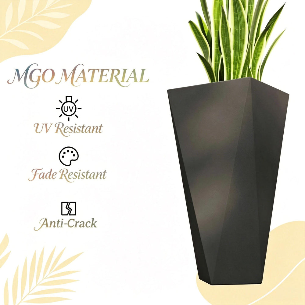 Stackable Planters,Set of 3 Planters Set,Large Planters(Only 3Pcs Planter) Media 4