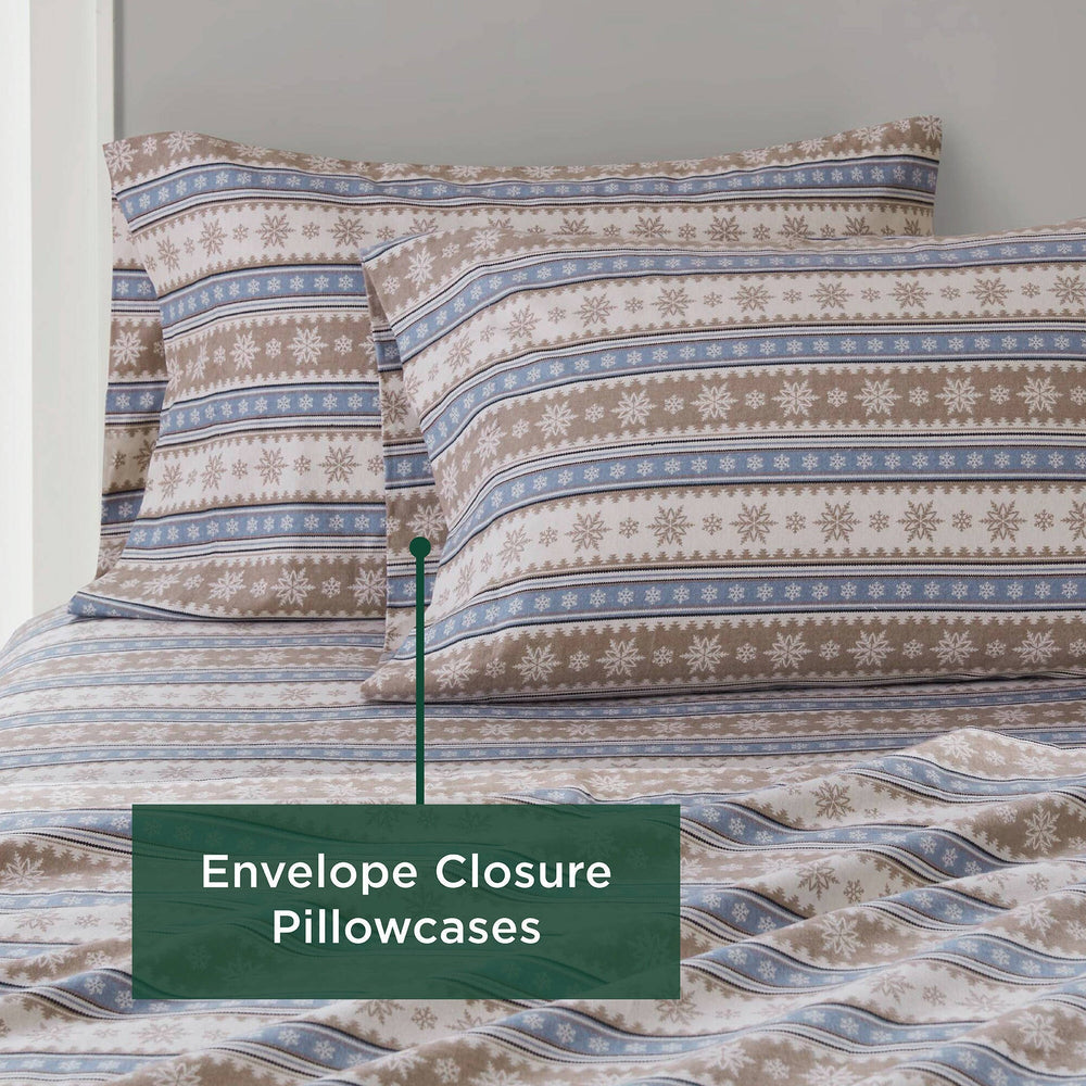 4 PCS Full Sheet Set Blue Snowflake Media 5