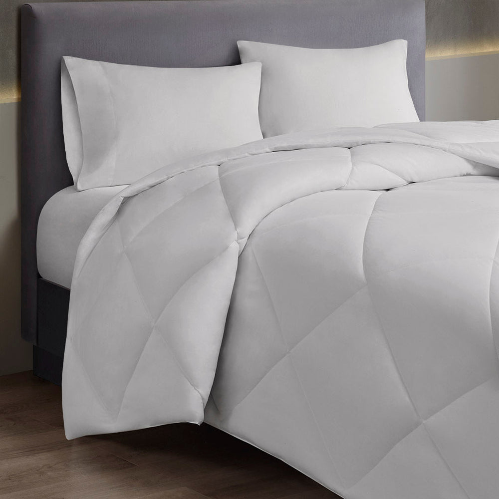 Oversized Down Alt Comforter with HeiQ Smart Temp Treatment White Twin/Twin XL Media 12