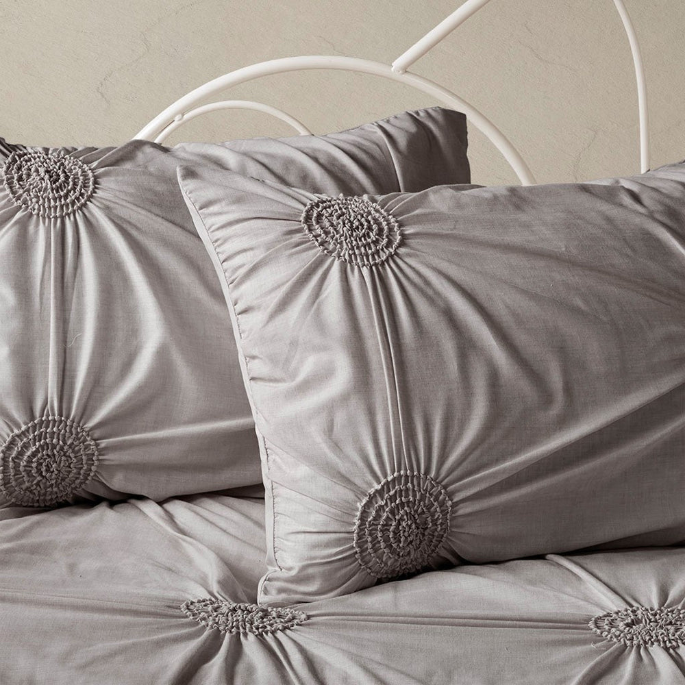 6 Piece Reversible Daybed Cover Set Dark Gray Daybed Media 2