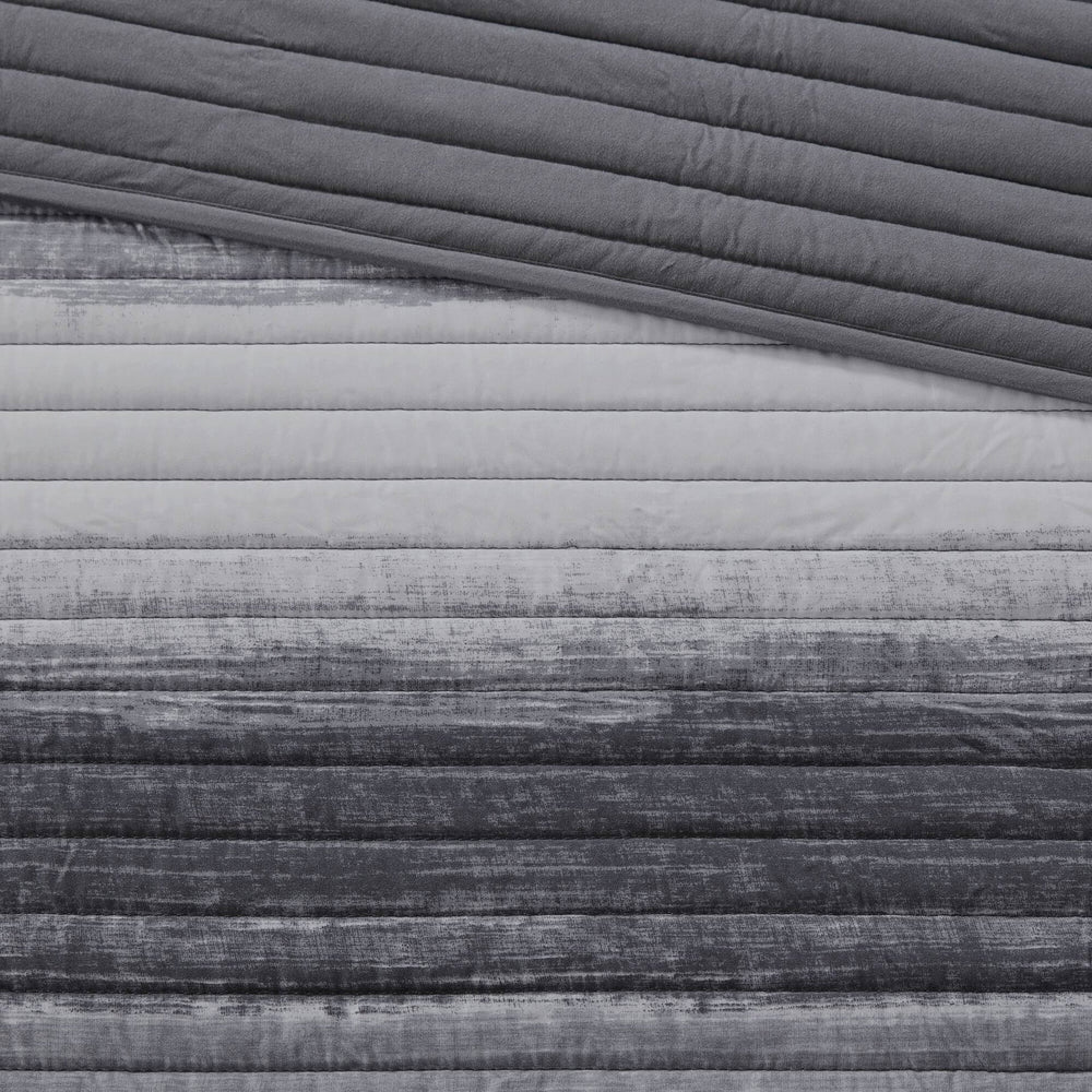 8-Piece Cal King 8 Piece Quilt Set with Cotton Bed Sheets,Black Media 3
