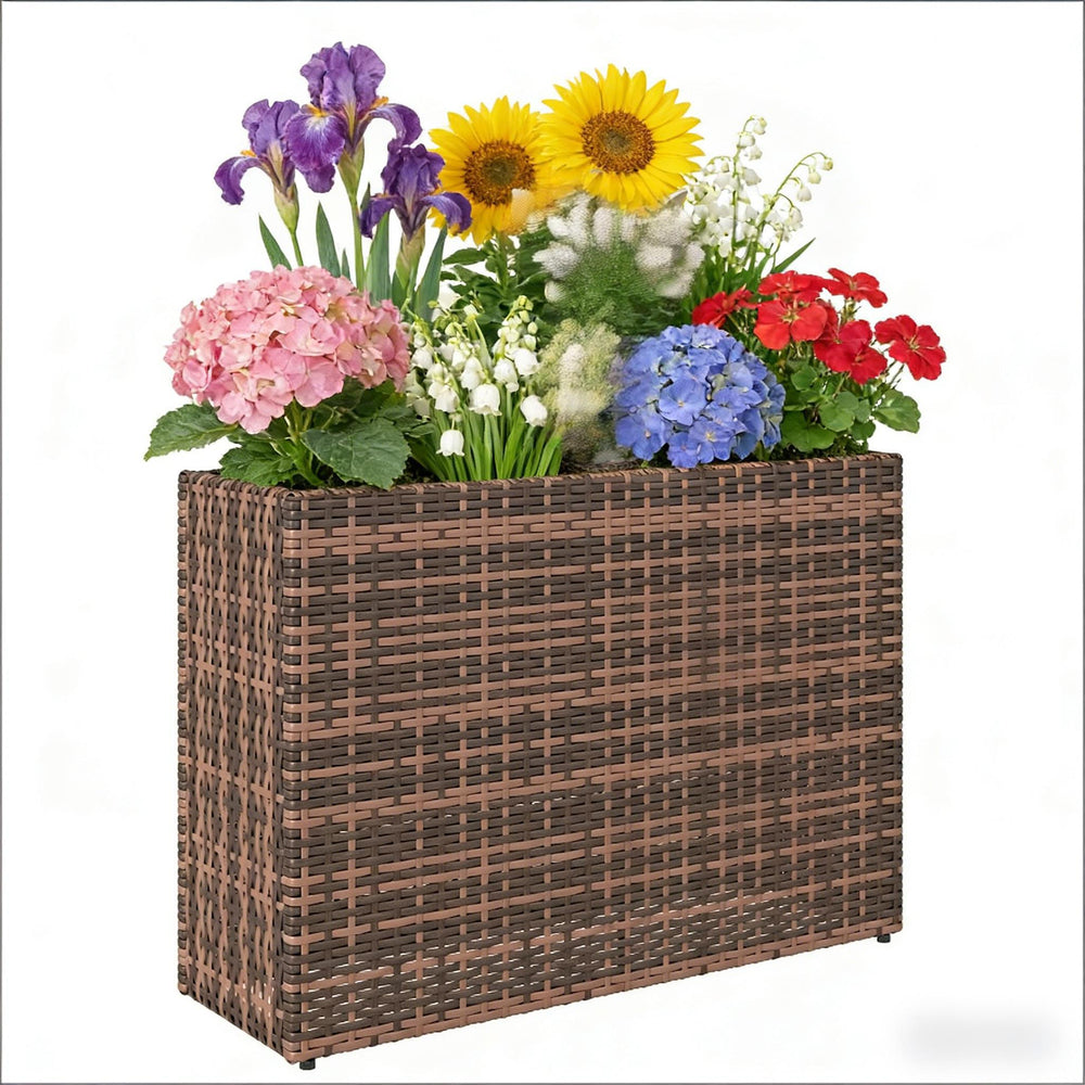 Modern Elevated Planter Box,Raised Garden Bed Media 6