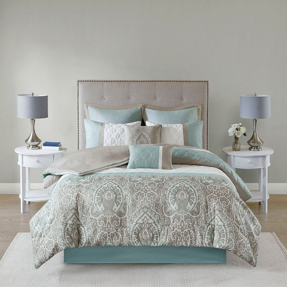King 8 Piece Comforter Set Media 4