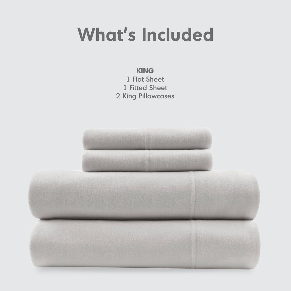 3 PCS Twin All Season Sheet Set Grey Media 7