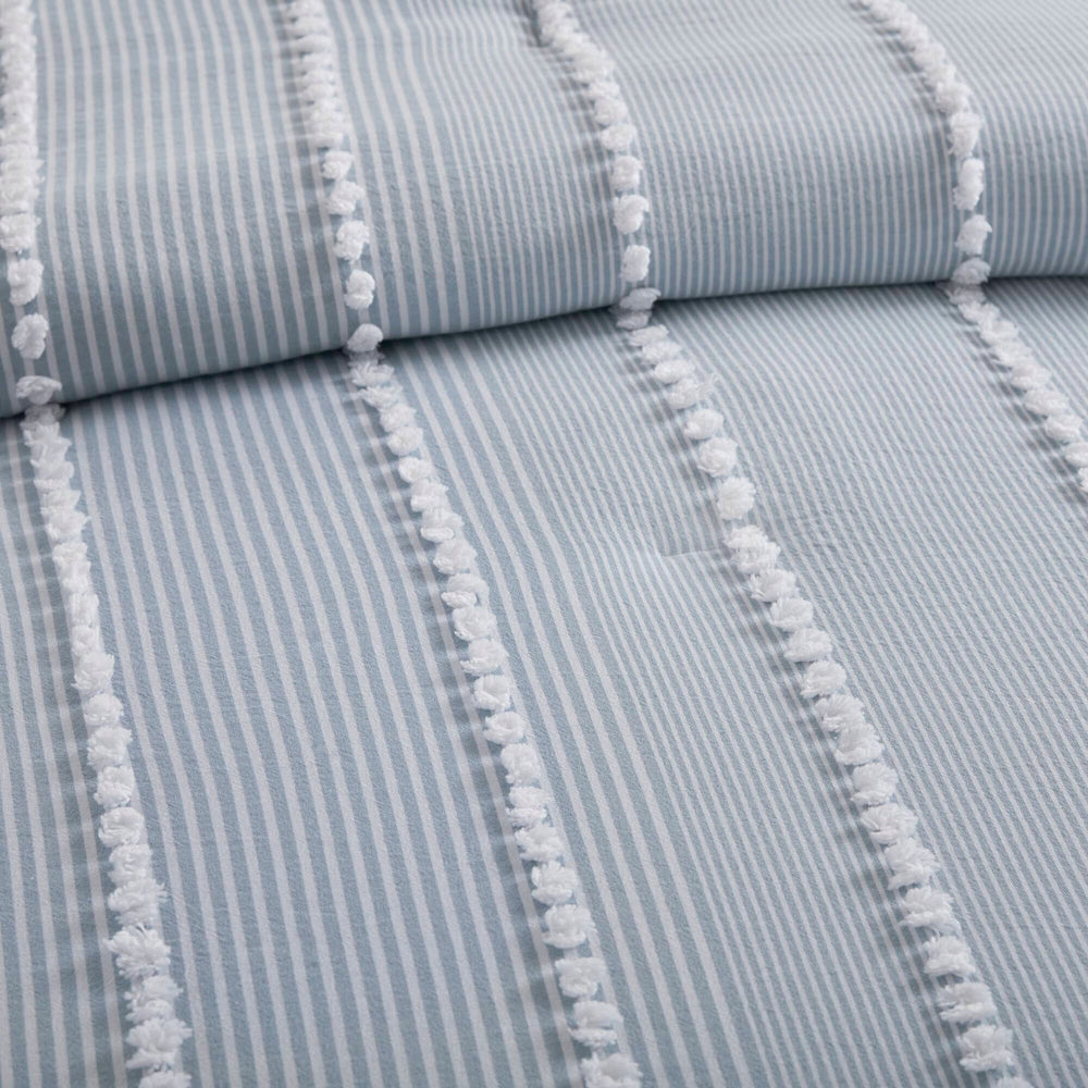 3- Piece King Cotton Yarn Dyed Comforter Set Media 10