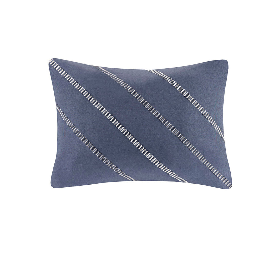 Full Striped Comforter Set with Bed Sheets Media 12