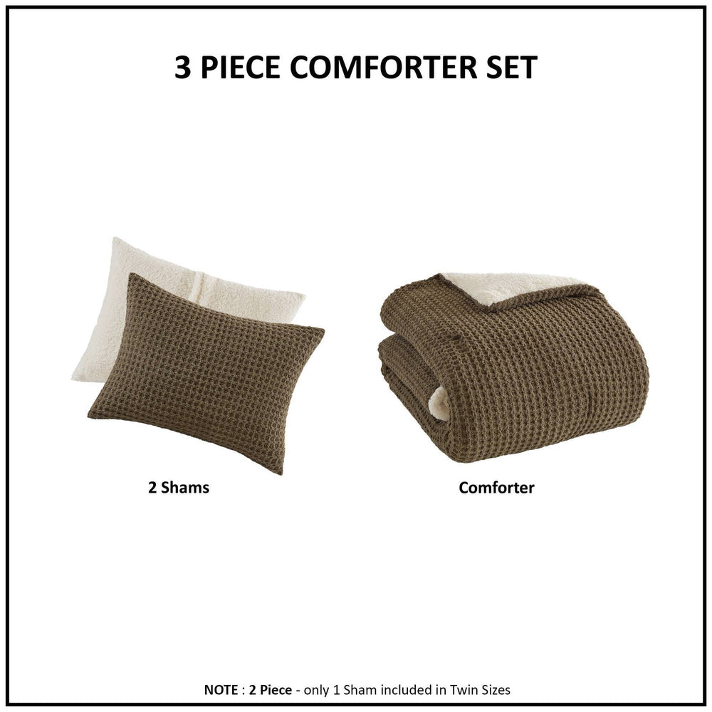 Knit Chenille Comforter Set King Media 13
