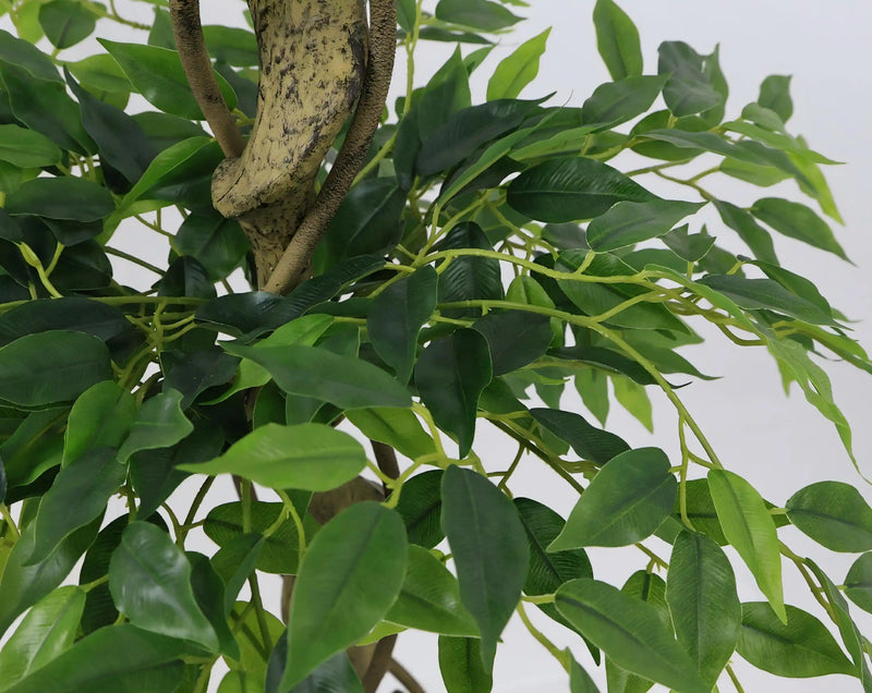5.2FT Artificial Ficus Tree, Lifelike Faux Banyan Tree with Pot for Home, Office Patio Decor, 1pc/set