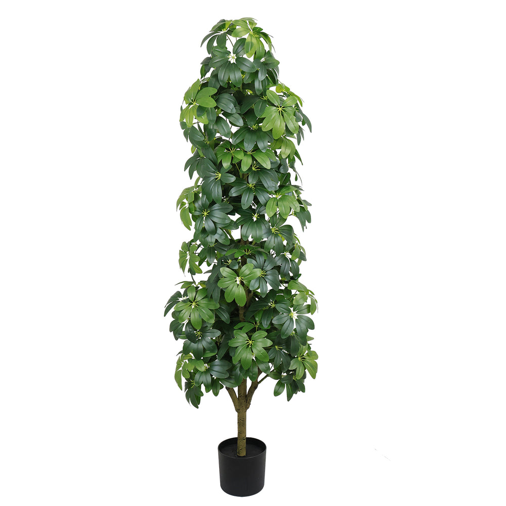6FT Artificial Tree  Realistic Faux Tree, Suitable for Indoor and Outdoor Decoration ,1pc/set Media 2