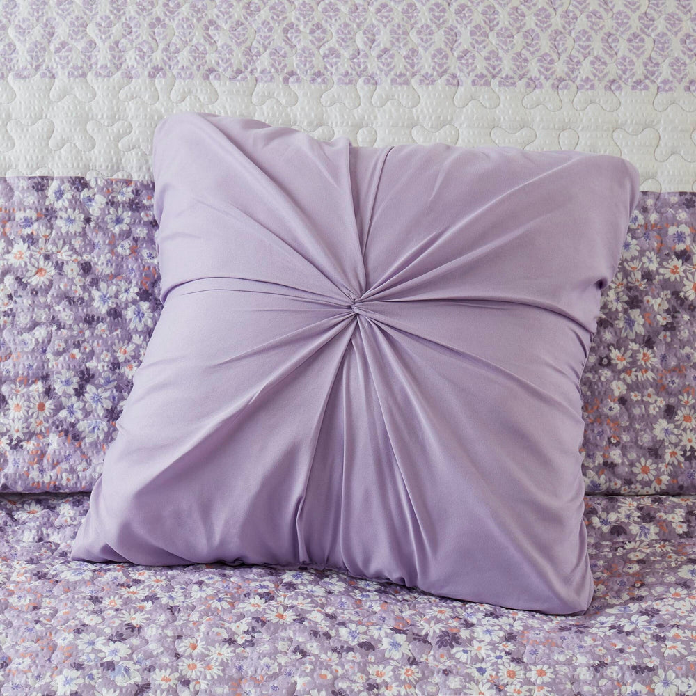 4 PCS Full/Queen Seersucker Quilt Set with Throw Media 9