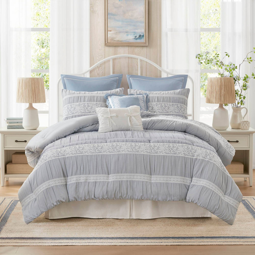 7- Piece King Jacquard Comforter Set Media 19