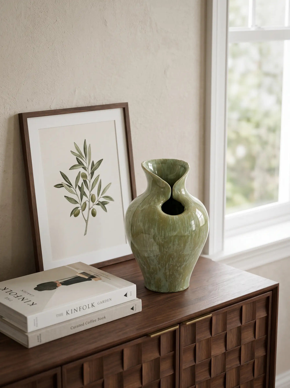 D7.9x11.8' Sage Green Sculptural Ceramic Vase W2078P556201 Default   DTY Store Sculptural Ceramic Vase W2078P556201 D7.9x11.8'   DTY Store