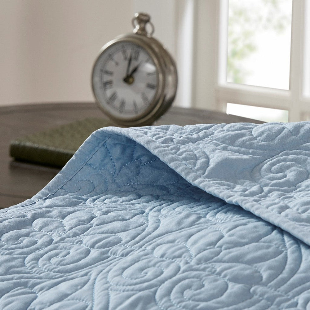 Reversible Quilt Set Blue King/Cal King Media 7