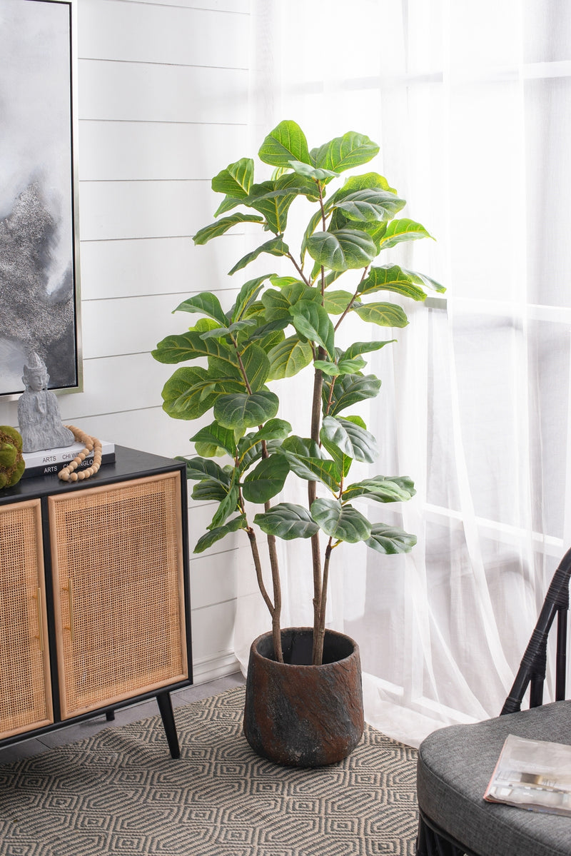 12.6x12.6x11.8' Cement Planter Small, Indoor Outdoor Garden Functional Decor