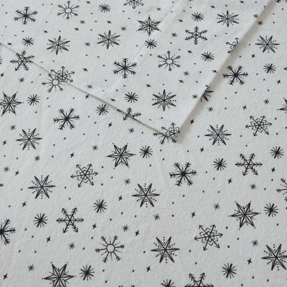 4 PCS Full Sheet Set Black Snowflakes Media 8