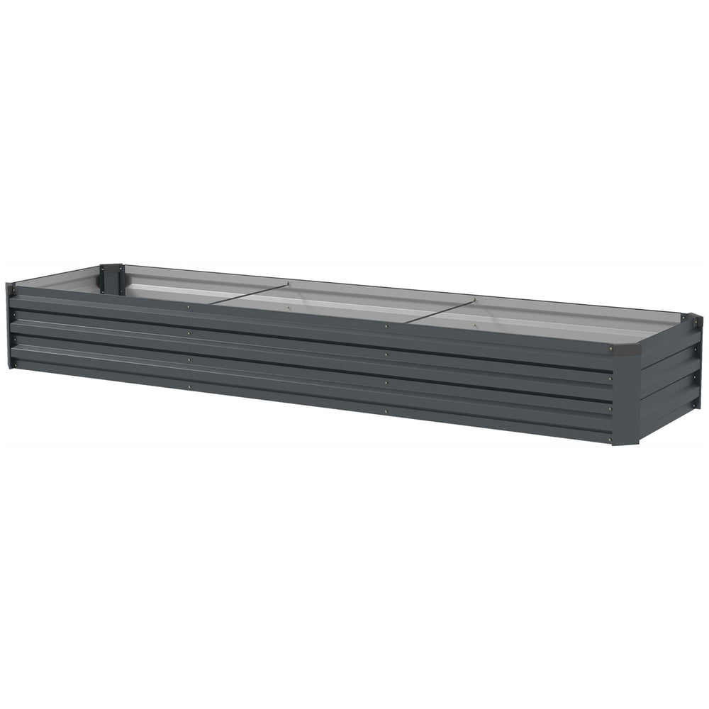 Galvanized Raised Garden Bed Kit for Flowers, Herbs and Vegetables Media 9