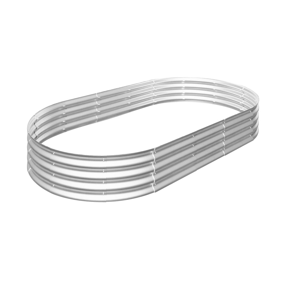 Heavy Duty Galvanized Raised Garden Bed Kit for Vegetables, Flowers & Herbs, Rust-Resistant, Easy Assembly, 8x4x1ft, Silver Media 12