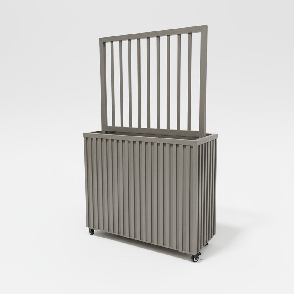 Grove Divider Planter- Grey Brown Media 1