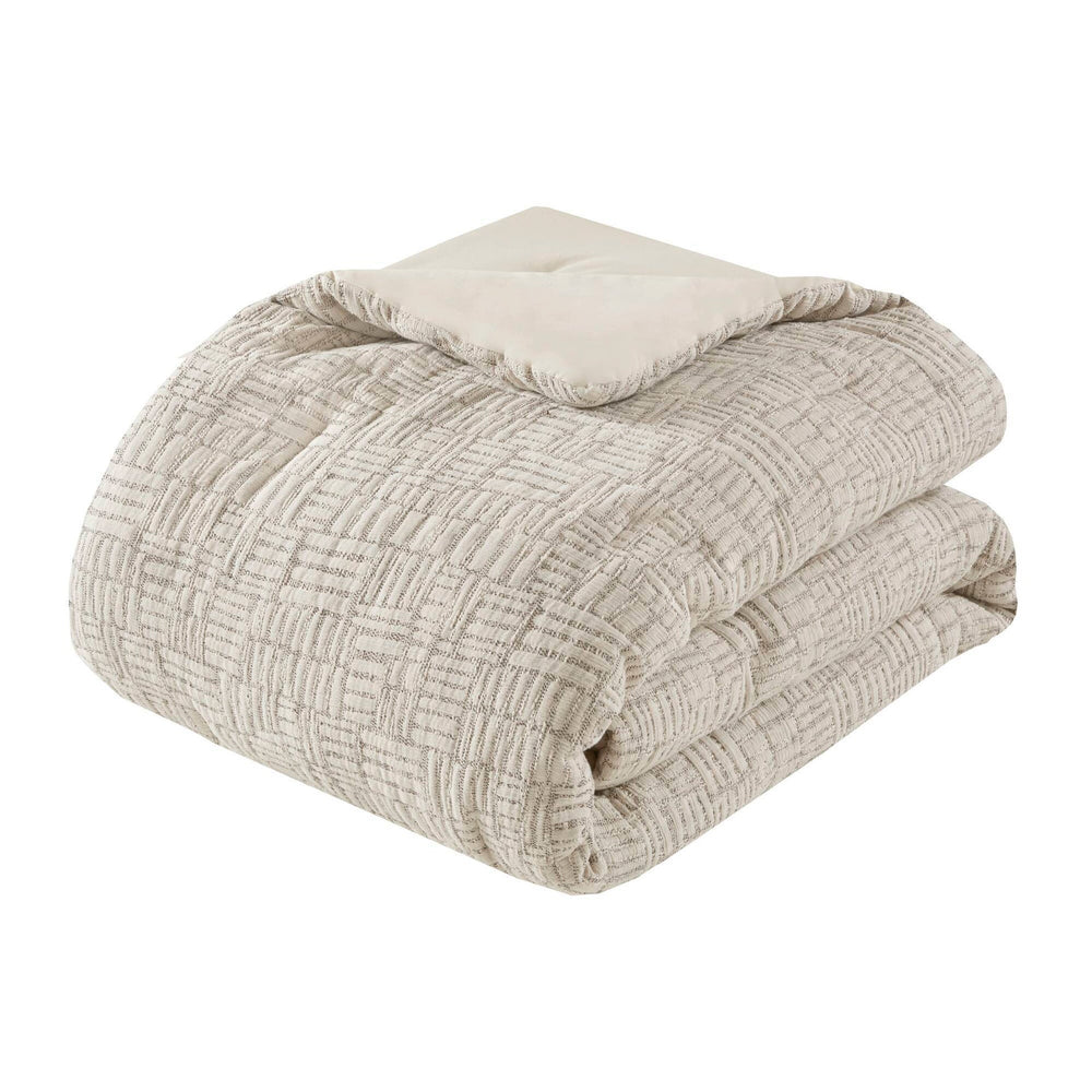 3 Piece Oversized Cotton Matelasse Comforter Set-Full/Queen Media 5