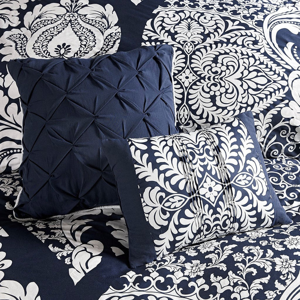 Full/Queen 6 Piece Printed Duvet Cover Set Media 8