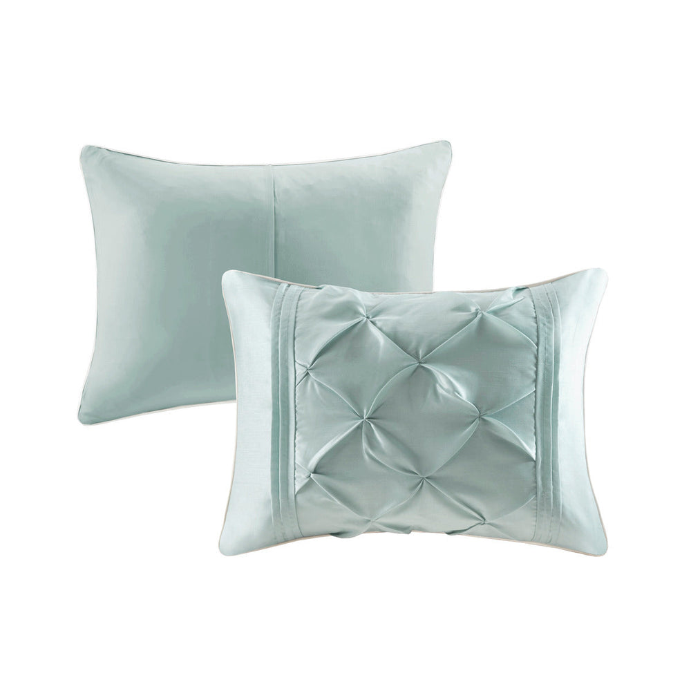 7 Piece Tufted Comforter Set Seafoam Cal King Media 11