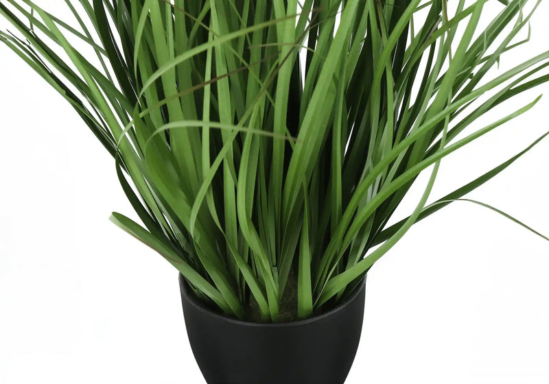 Artificial Plant, 23' Tall, Grass, Indoor, Faux, Fake, Table, Greenery, Potted, Real Touch, Decorative, Green Grass, Black Pot
